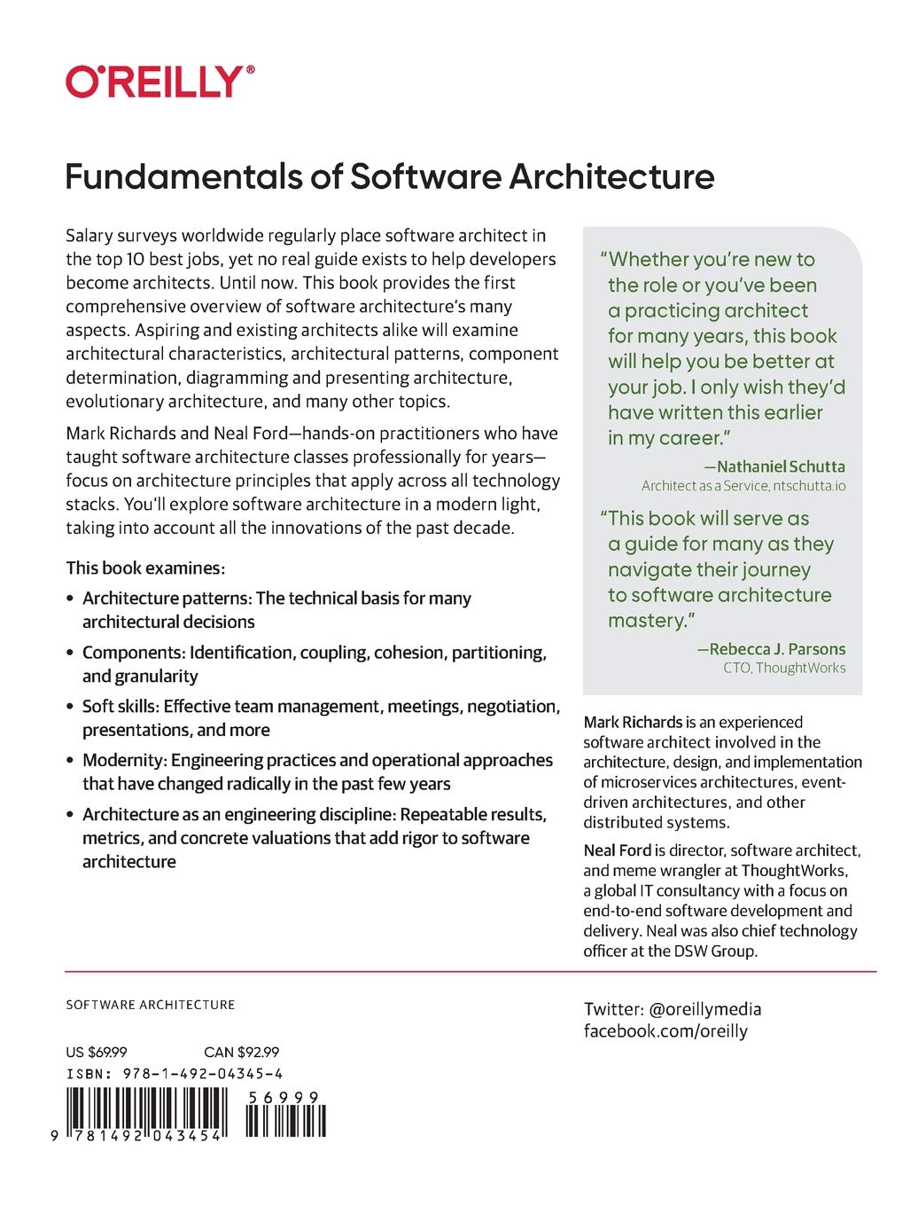 Fundamentals of Software Architecture by Mark Richards