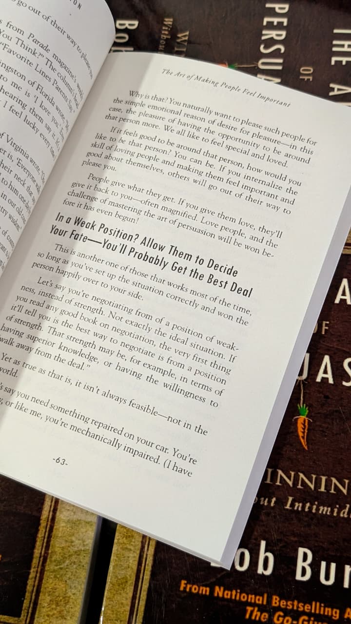 The Art of Persuasion by Bob Burg