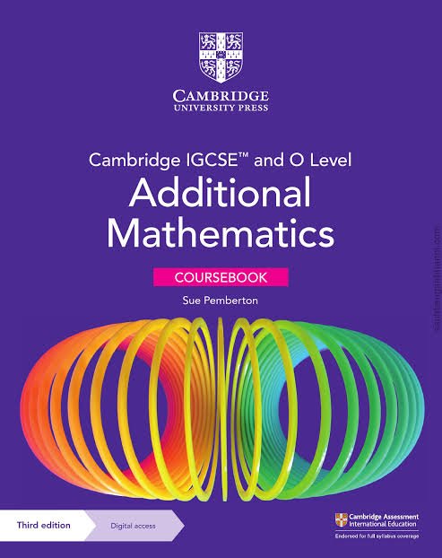 Cambridge IGCSE and O Level Additional Mathematics Coursebook 3rd Edition - Bookshelf.pk Pakistan