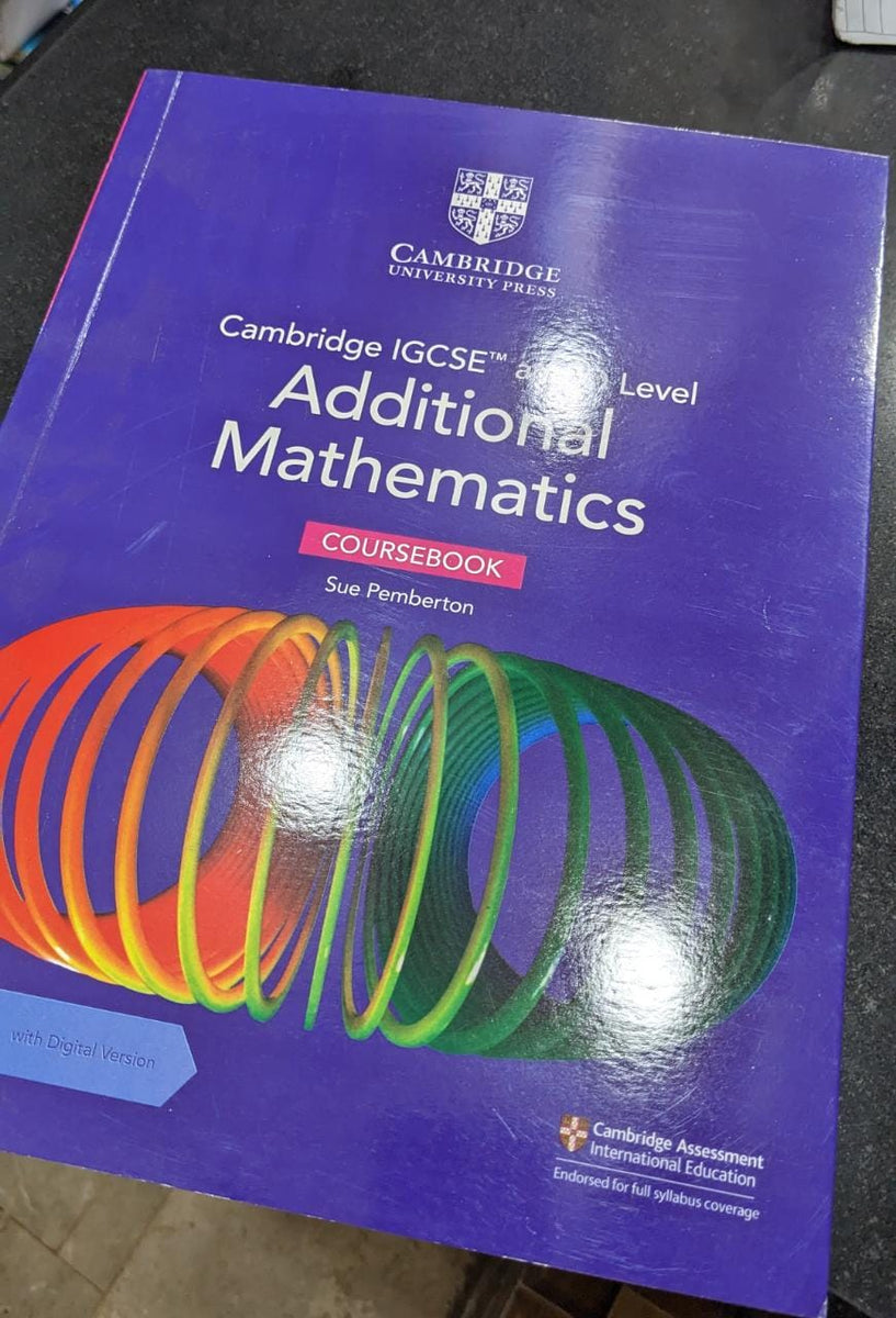 Igcse Add Math Course Book Cambridge IGCSE and O Level Additional Mathematics Coursebook 3rd ...