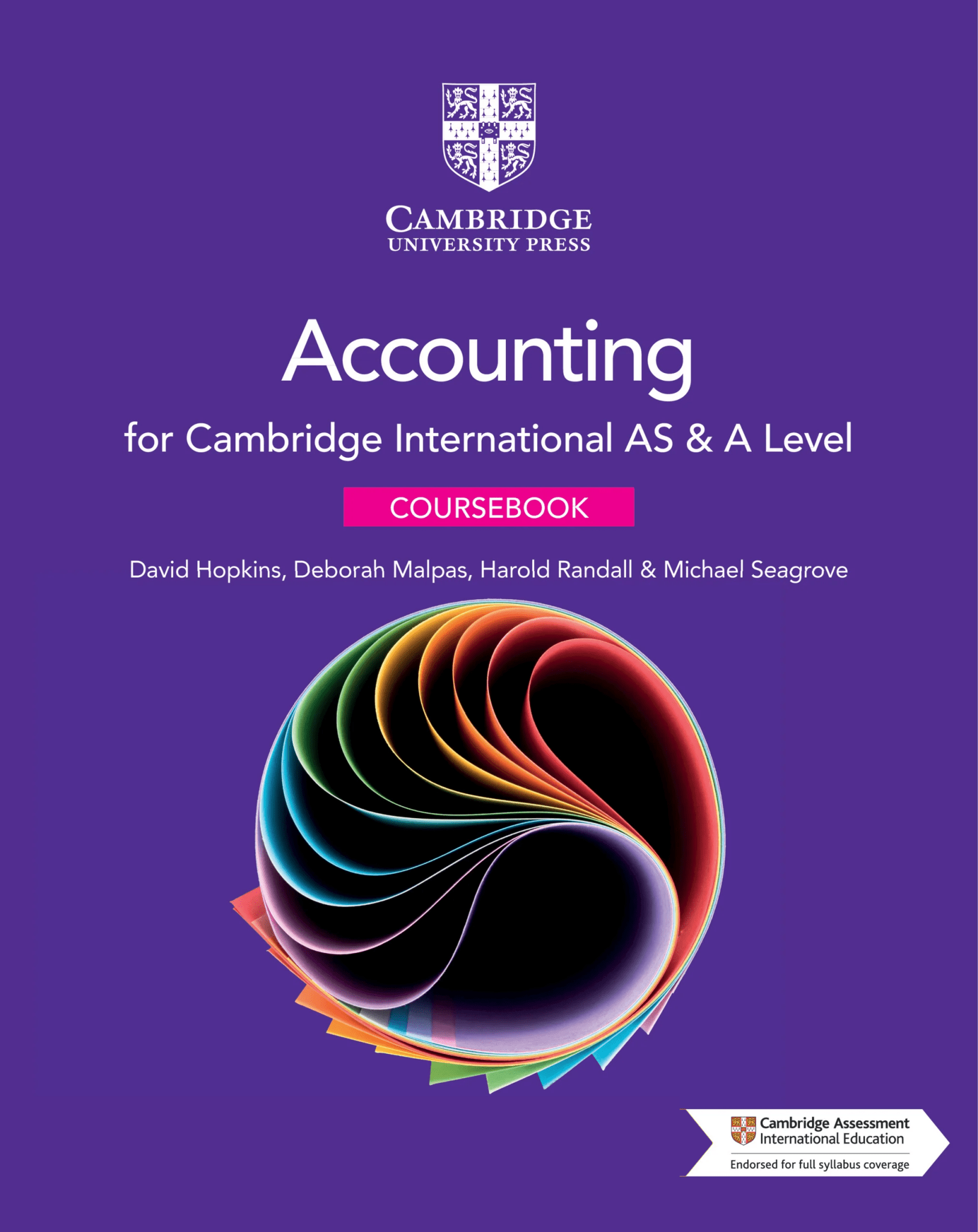 Cambridge International AS & A Level Accounting Coursebook 3rd Edition by David Hopkins, Deborah Malpas, Harold Randall, Michael Seagrove - Bookshelf.pk Pakistan