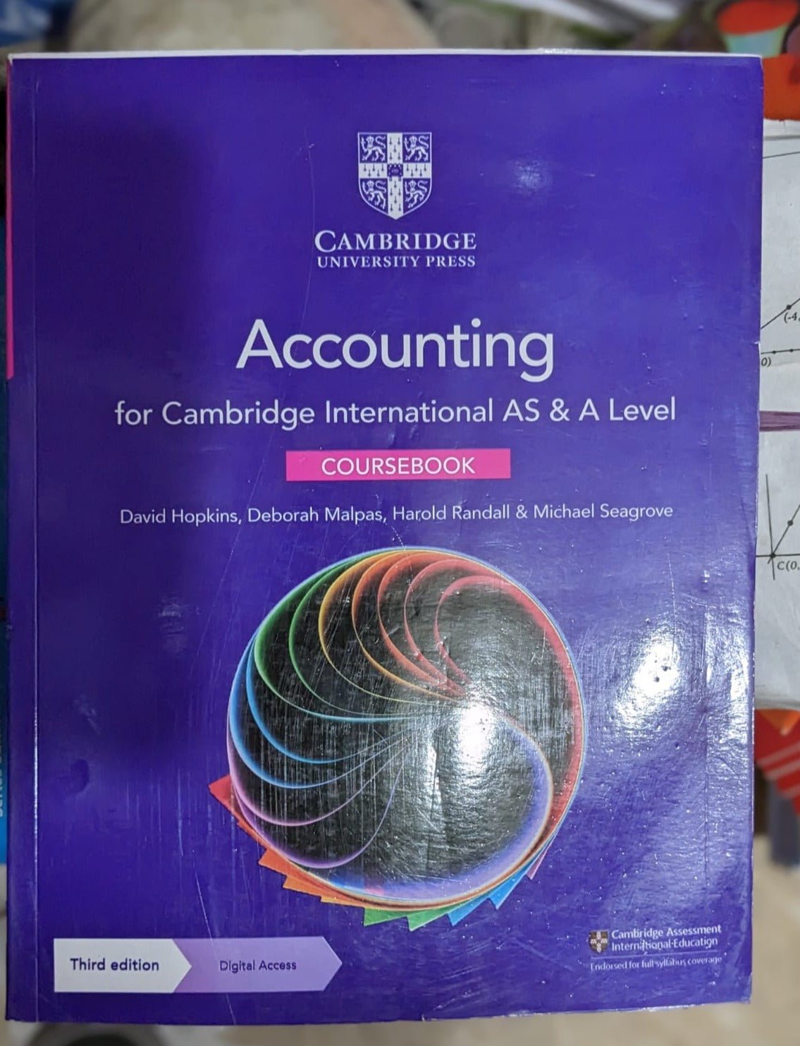 Cambridge International AS & A Level Accounting Coursebook 3rd Edition by David Hopkins, Deborah Malpas, Harold Randall, Michael Seagrove - Bookshelf.pk Pakistan