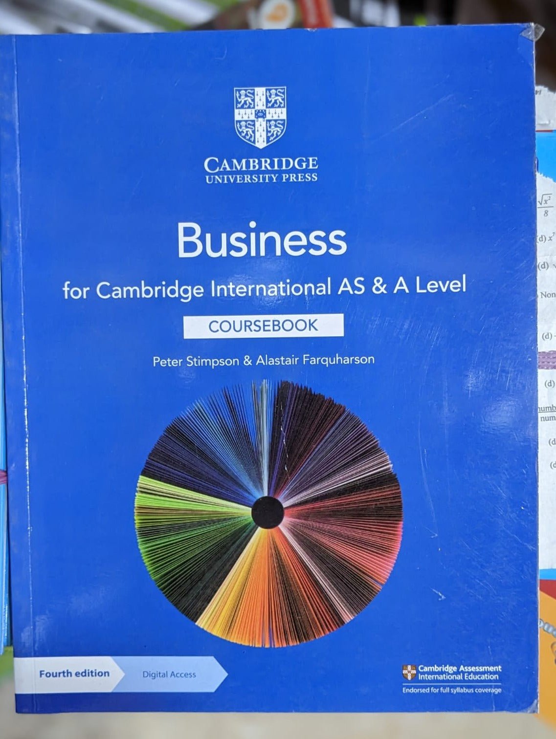 Cambridge International AS & A Level Business Coursebook 4th Edition by Peter Stimpson, Alastair Farquharson - Bookshelf.pk Pakistan