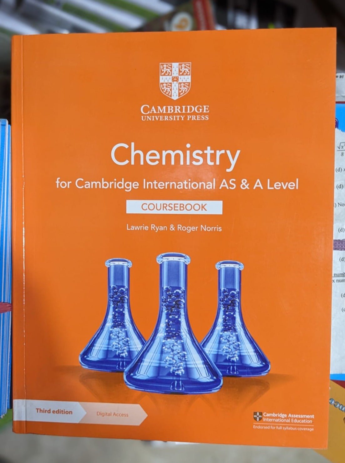 Cambridge International AS & A Level Chemistry Coursebook 3rd Edition by Lawrie Ryan, Roger Norris - Bookshelf.pk Pakistan