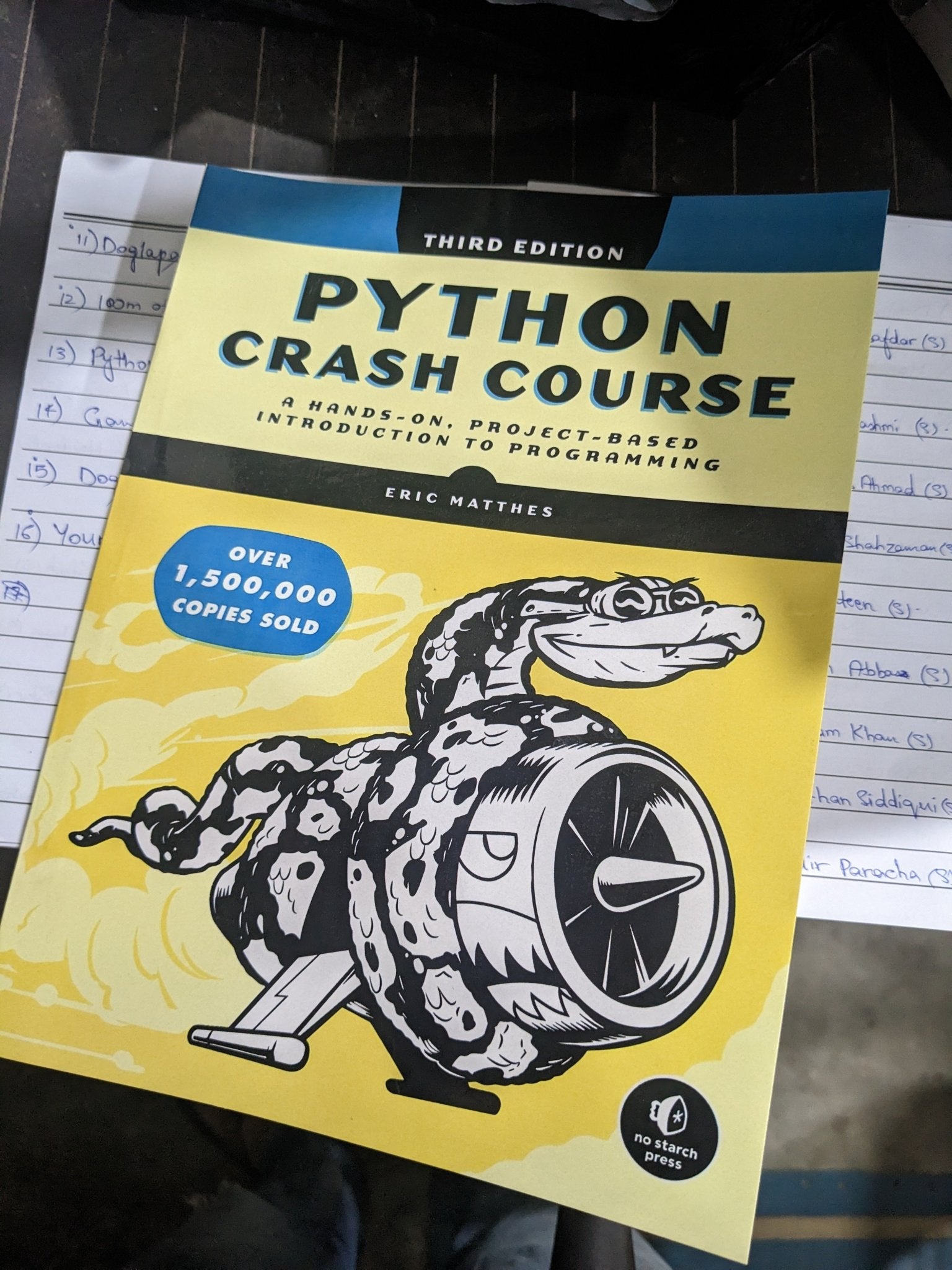 Python Crash Course 3rd Edition by Eric Matthes - Bookshelf.pk Pakistan