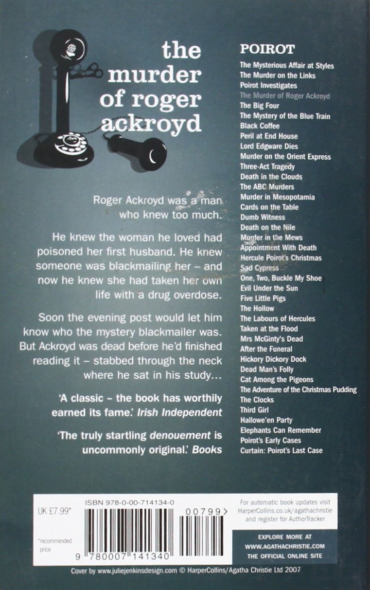 The Murder of Roger Ackroyd by Agatha Christie - Bookshelf.pk Pakistan